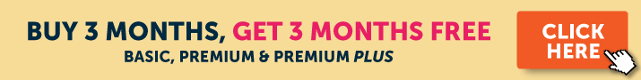 Buy 3 Months, Get 3 FREE
